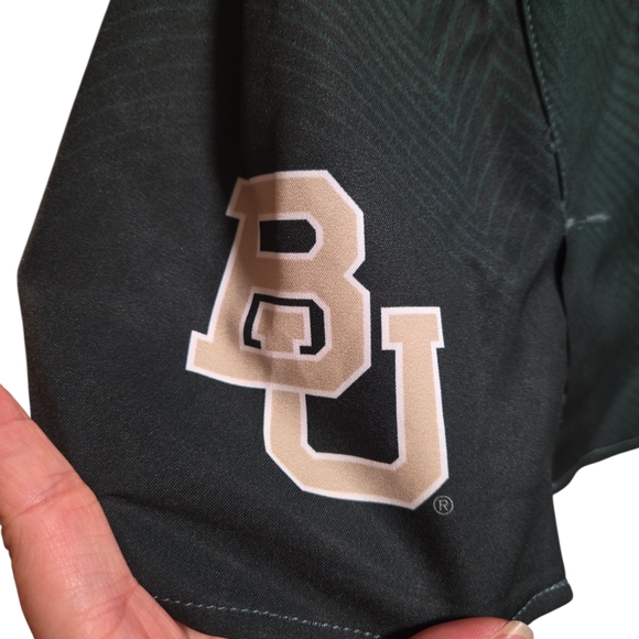 Nike Green Womens Baylors College Athletic Shorts - Picture 2 of 4